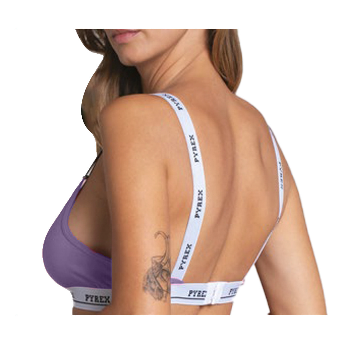 Pyrex Brassiere Donna in Cotone, Art.PRC71 Conf da 1 PZ. Lilla