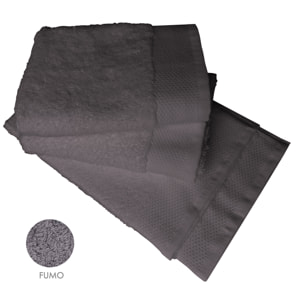 Set asciugamano ospite 3 pezzi fumo