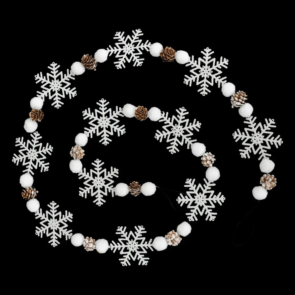 Guirlande flocons déco 1,8m