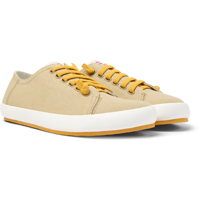 CAMPER Peu Rambla Vulcanizado - Zapatillas Sneakers Beige Hombre