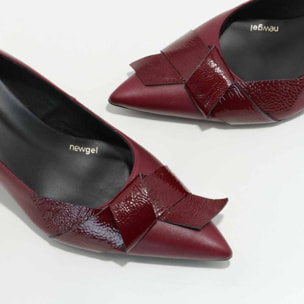 ZAPATOS DE SALÓN BURDEOS KADIL