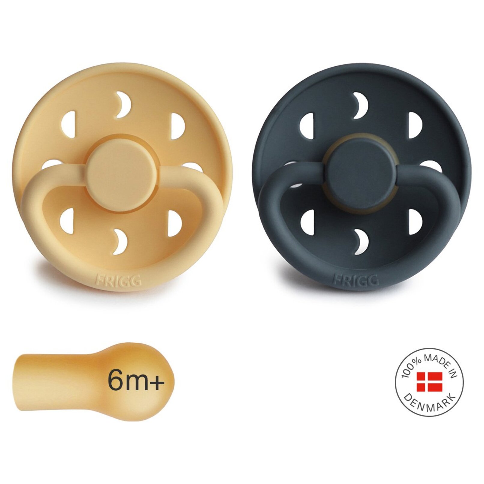 Frigg Pack 2 Chupetes Block Latex Moon Phase