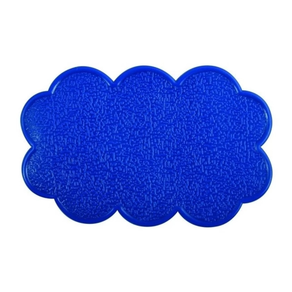 Lot de 4 Tapis antiderapants de douche ou baignoire PVC NUAGES 14,5x9cm Bleu Marine MSV