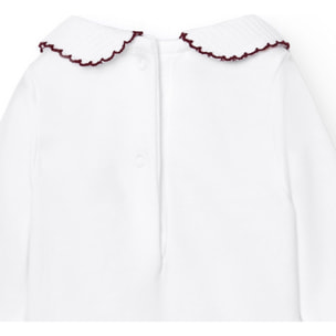 Body bebé manga larga cuello polo piqué