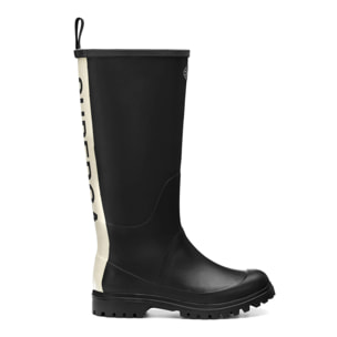 Stivali in gomma Superga Uomo Donna Nero 799 Rubber Boots Lettering