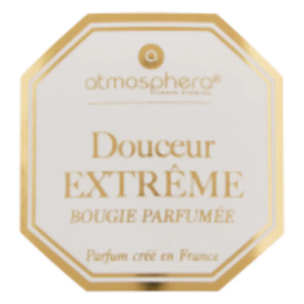 Bougie parfumée Elisa vanille - cardamome - poudre de cacao transparent 200g