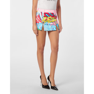 PHILIPP PLEIN Mini Skirt BOMBING GRAFFITI