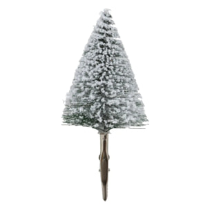 Décoration de sapin sapin x4 vert 15cm