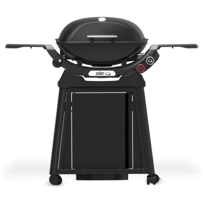 Barbecue gaz WEBER Q 2800N black, sur chariot, 2 brûleurs, surface de cuisson 51x41 cm