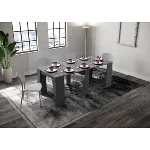 Console extensible 90x48/204 cm Anvar Small Anthracite Spatulé