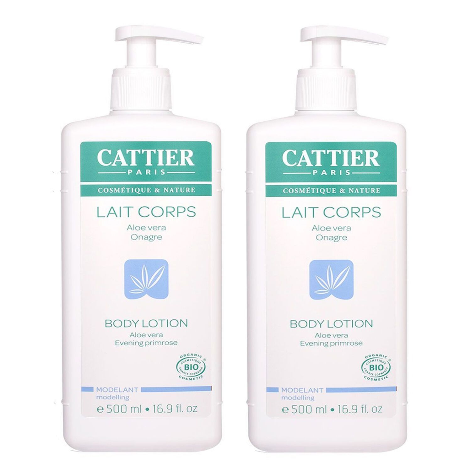 Lait Corps Modelant - Aloe Vera & Onagre 2 x 500 ml