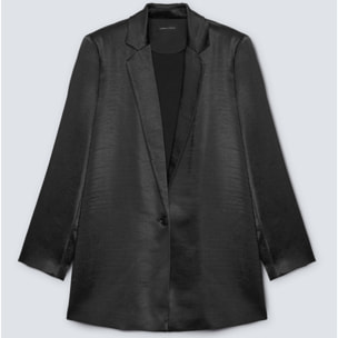 Fiorella Rubino - Blazer elegante in raso - Nero