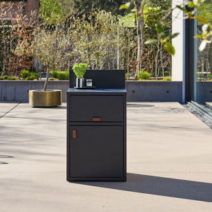Module de cuisine extérieure acier 2 portes L60cm THIRA