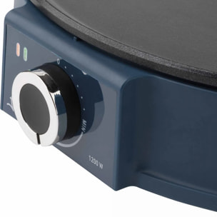 Crepera eléctrica JATA JECR1000 con superficie de 30 cm de diámetro. Incluye espátula y esparcidor