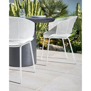 Silla 100% de exterior Yeray blanco