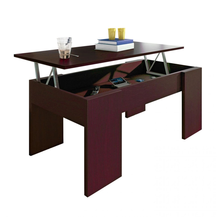 Mesa de centro elevable Gala Wengue