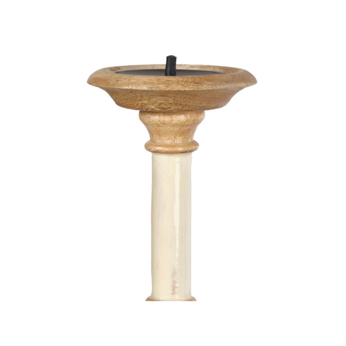 Bougeoir H. 31 cm en bois de manguier laqué - INARIE 2905 - 7236
