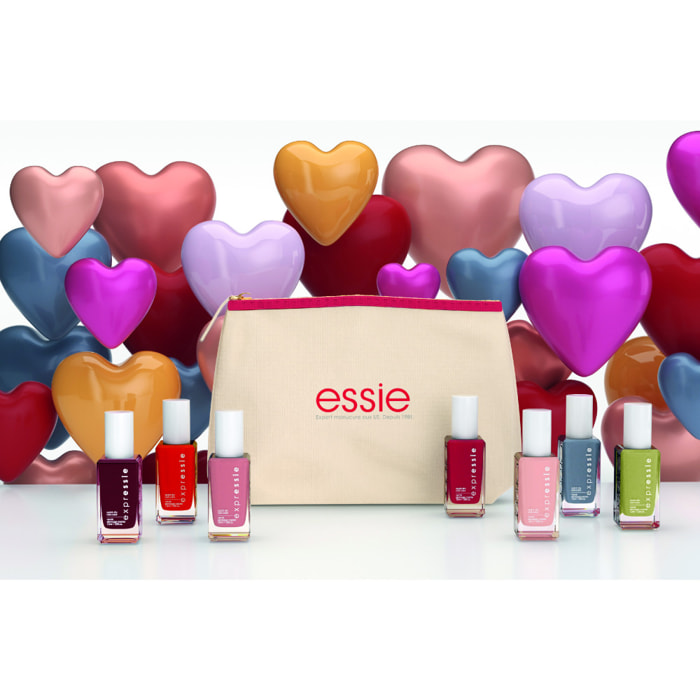 Essie Expressie Trousse 7 Vernis à Ongles Séchage Express crop top and roll (0) + second hand first love (10) + seize the minute