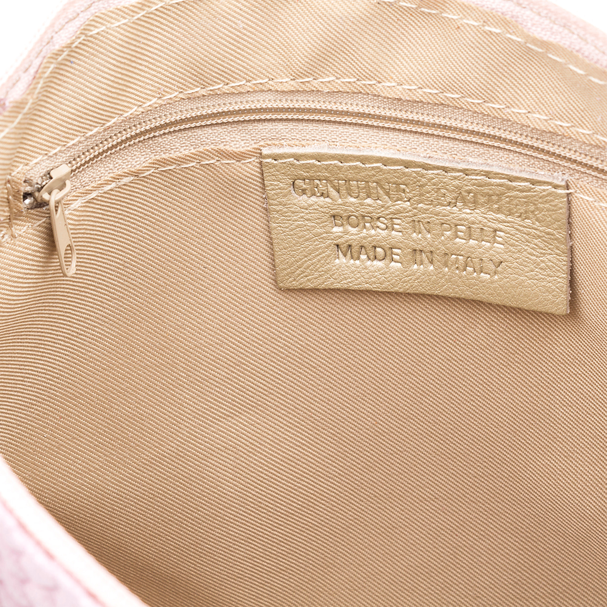 Oderzo Borsa a tracolla Donna.Pelle autentica Camoscio Inciso Spiga