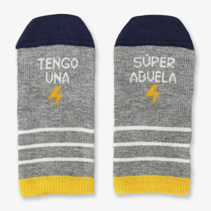 Mini Calcetines "Tengo una súper abuela" talla 31-34
