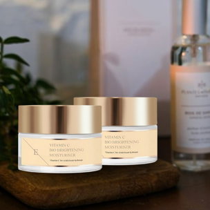 Crema hidratante iluminadora bio con vitamina C 2x 50 ml