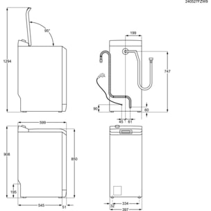 Lave linge top ELECTROLUX EW8T3653BA