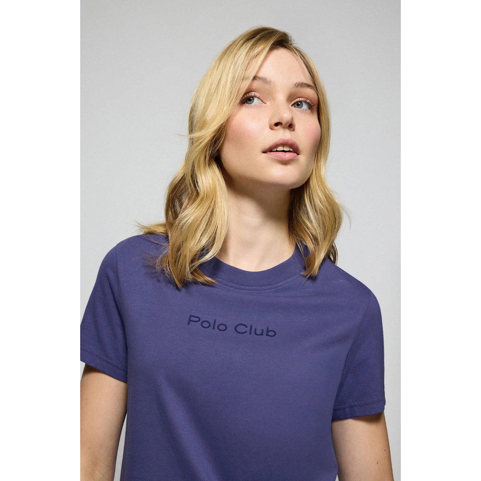 Maglietta Tori blu oceano con logo Minimal Combo Polo Club