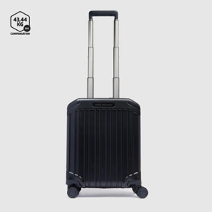 Piquadro Valise trolley sous-siège à 2 roues avec serrure TSA et doublure lavable amovible