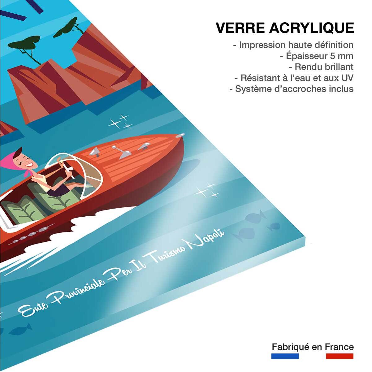 Tableau voyage à capri Tableau plexiglas