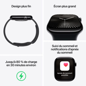 Montre connectée APPLE WATCH Serie 10 42mm Alu/Or Rose Loop