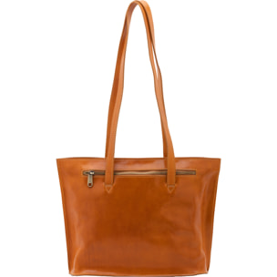 Borsa a spalla  da donna In Vera pelle Made in Italy 27x38,5x10 cm