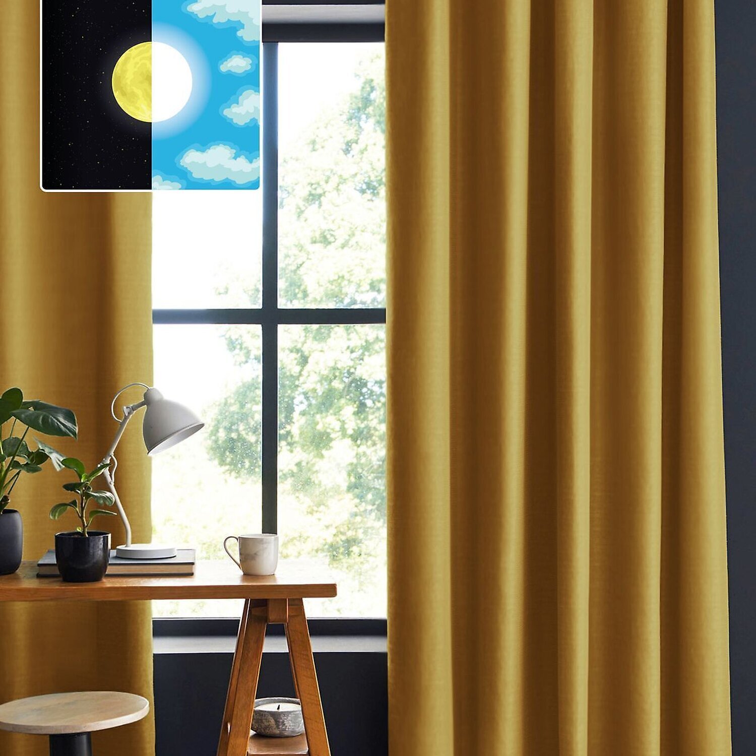Rideau uni occultant 100%polyester