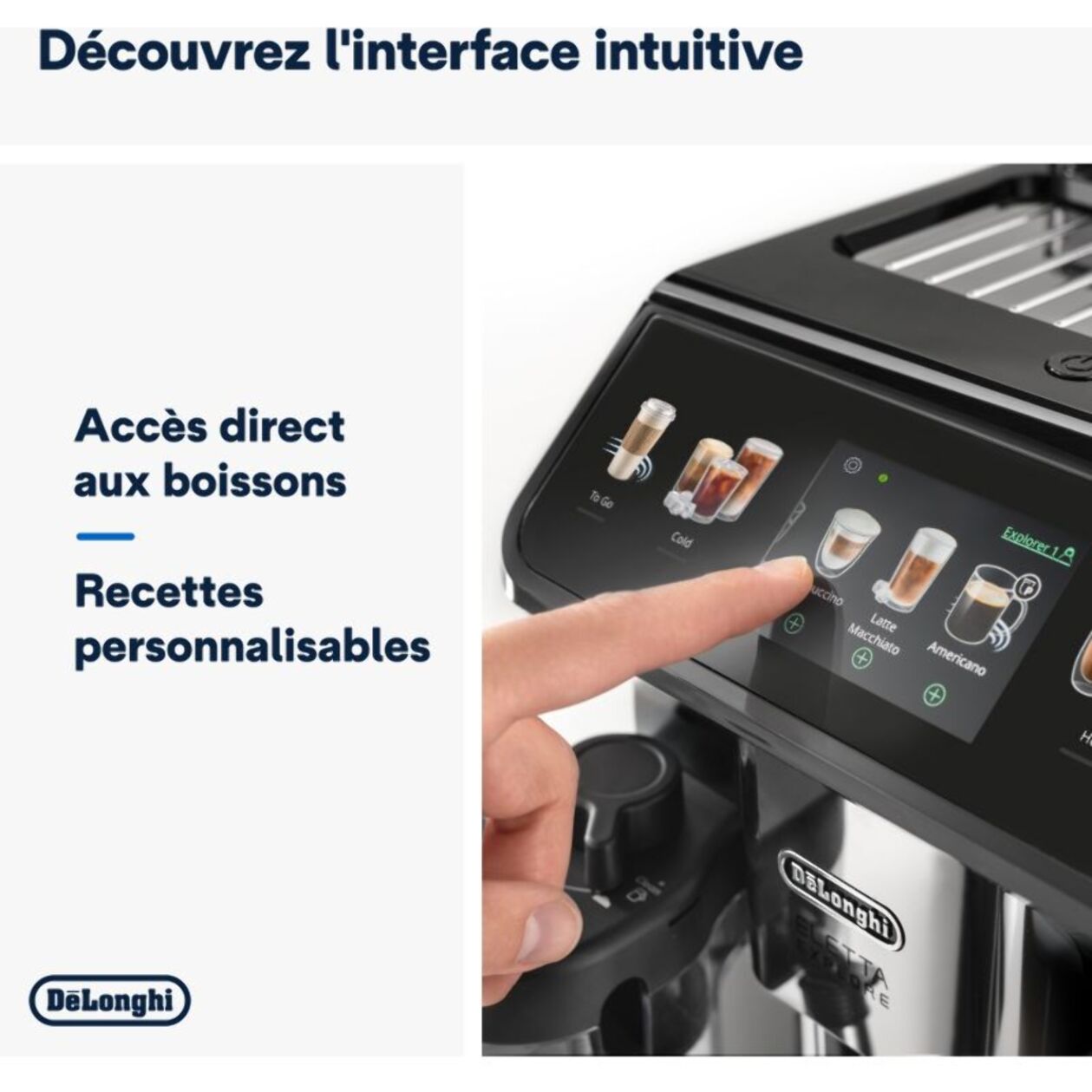 Expresso Broyeur DELONGHI ECAM450.65.S Eletta Explore Argent