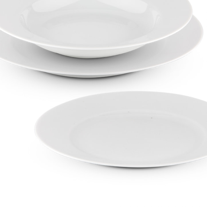 Service 18 pièces blanc