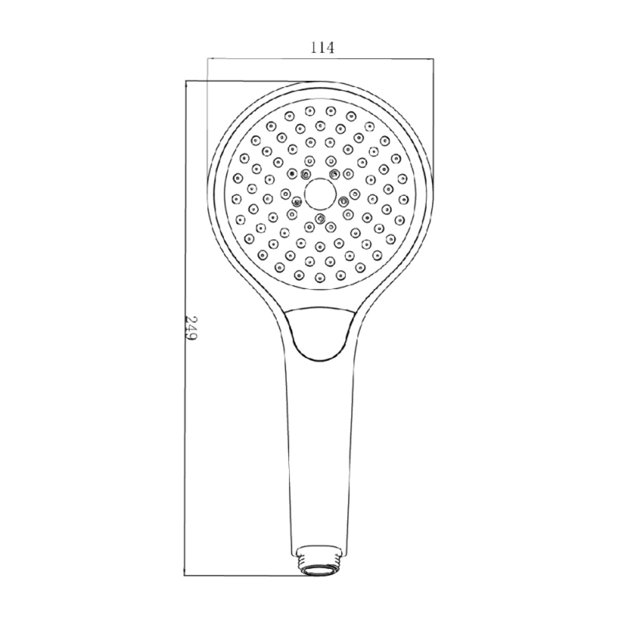 Pomme de douche 3 jets VILLEROY & BOCH Verve Showers Or brossé