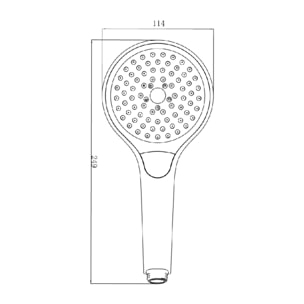 Pomme de douche 3 jets VILLEROY & BOCH Verve Showers Or brossé