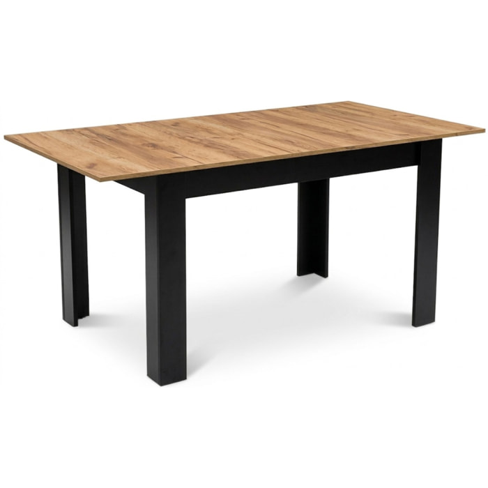 Tavolo allungabile Craft rovere e nero