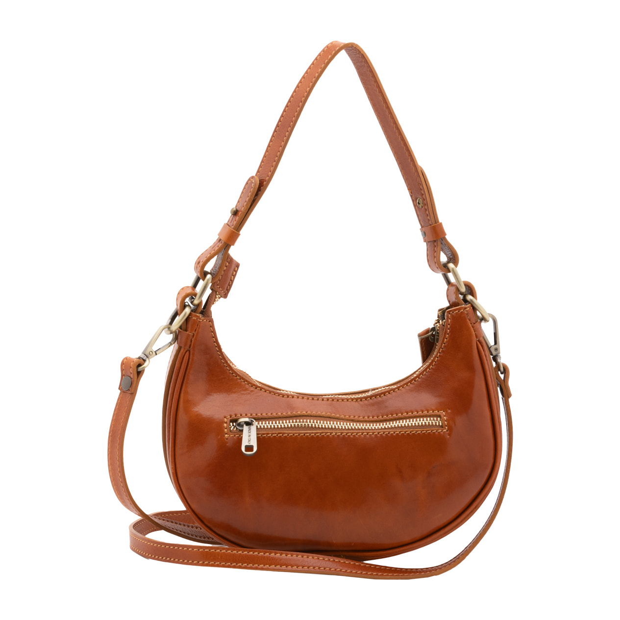 Borsa a spalla da donna - Modello False - Vera pelle - 25.0 x 18.0 x 8.0 cm