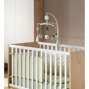 Tour de lit 200x36x4cm en coton Vert tilleul