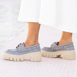 Zapatos con tacón 1379 NOBUCK TAUPE/YORK color Taupe