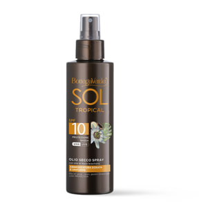 SOL Tropical - Olio secco spray - abbronzatura dorata e uniforme - con olio di Noce brasiliana - protezione bassa SPF10