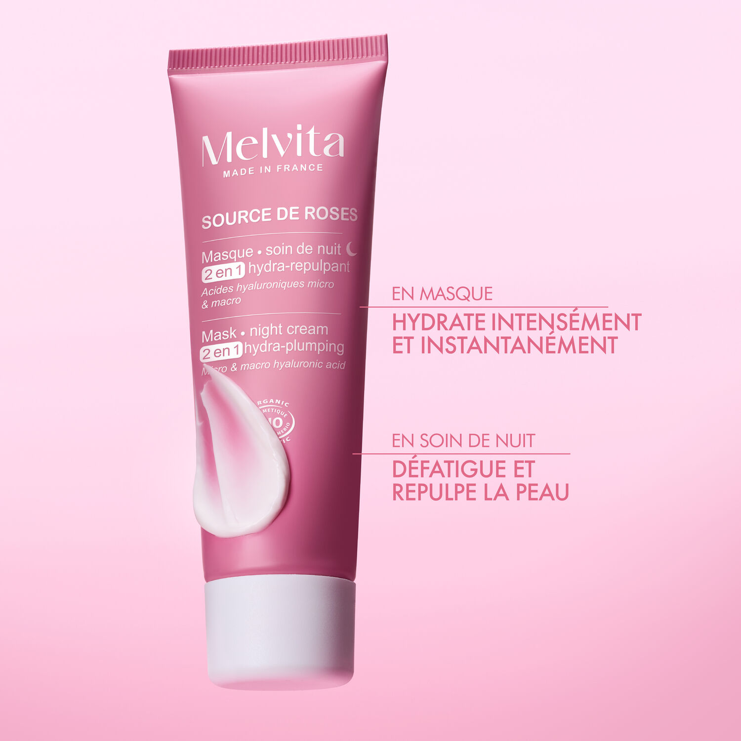 Source de Roses - Masque 2-en-1 Hydra-Repulpant 50ml