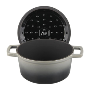 Cocotte ronde en fonte émaillée