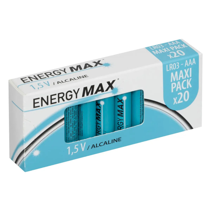 Lot de 20 piles LR03 en
