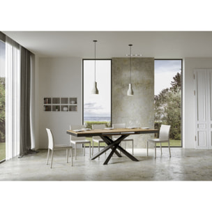 Mesa extensible 90x120/380 cm Volantis Evolution Roble Natural estructura Antracita