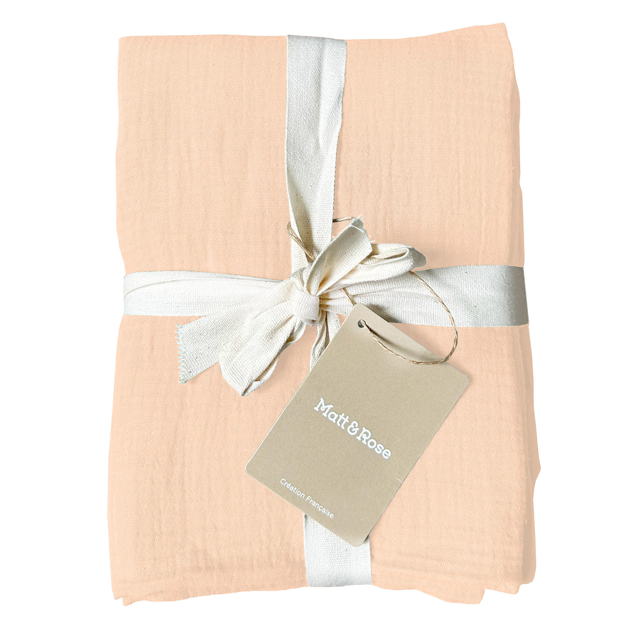 Set de 2 taies d'oreiller unies en coton, GAZE DE COTON