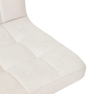 Lot de 2 tabourets de bar "Delek" beige 104x52x45cm