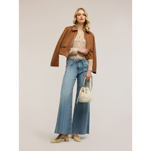 Motivi - Jeans palazzo con cinturón anudable - Light - blue