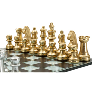 SET SCACCHIERA NERA/BIANCA CM 50,5X50,5X14