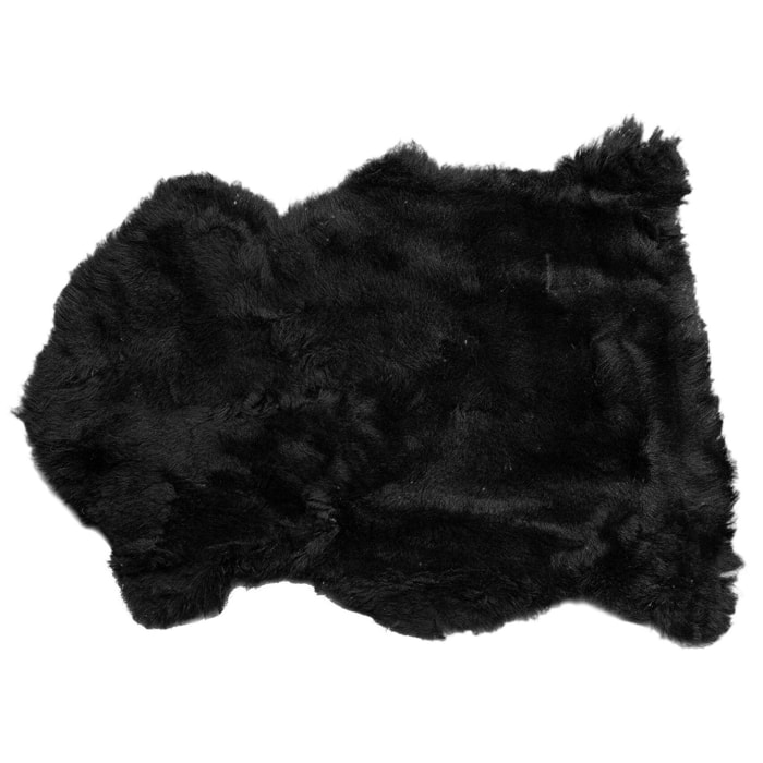 Peau de mouton Heidi 85x60cm noire Kare Design